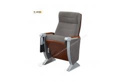 China Heavy Duty Steel Frame Auditorium Fold Chair With Fabric Seat And Backrest supplier
