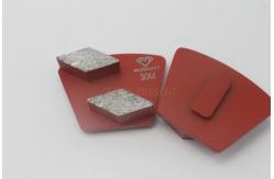 China Double Rhombus Trapezoid Segments  Redi Lock Diamond Grinding Shoes for Husqvarna supplier