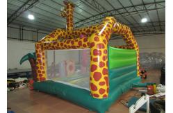 China Amusement Park Custom Made Inflatables Giraffe Bounce Combo Enviroment - Friendly supplier