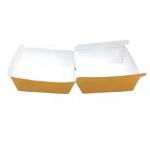 Custom Biodegradable Kraft Burger Box Eco-Friendly Fast Food Packaging for sale