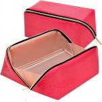 Large Smooth Toiletry Makeup Bag Waterproof Opens Flat For Easy Access for sale