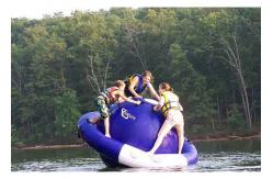 China 4 - 6 Person Water Inflatable Rotating Top Inflatable Water Gyro , Planet Saturn supplier