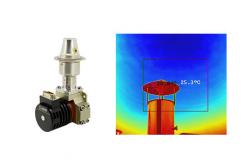 China 320x256 MWIR Cooled Thermal Imaging Sensor 24V DC For Visualizing VOCs supplier