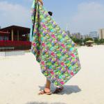 Screen Print Logo Microfiber Beach Towel With Custom Pattern