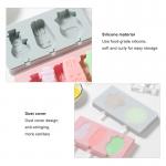 OEM ODM Supported Pink Blue 3D Silicone Soap Molds