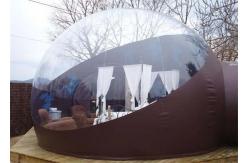 China Clear Inflatable Bubble Tent with Two Room One Tunnel supplier