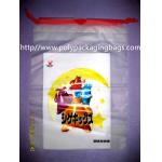 Promotional Candy / Cookies / Chocolate Drawstring Plastic Bags With Cartoon Printing for sale