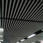 Tubular Baffle Aluminum Metal Ceiling Panel Unconcealed 0.7mm Thickness for sale
