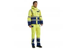 China Hivis Yellow Rich Modacrylic Fire Proof Rain Wear Electric Preventing Jacket supplier