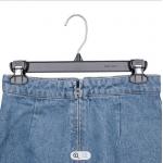 12 Inches Black Plastic Pant Hangers Flat Childrens Clip Hangers for sale