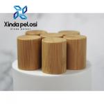 Wooden Cosmetic Bottle Caps Custom Packaging Eco Portable Recyclable Bamboo Plain Cap for sale