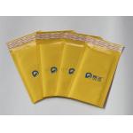 customize yellow printing Kraft Bubble Mailer , Cushioned Postage Mailing Bags 165*200+40mm and 150*180+40mm for sale