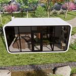 Luxury Hot Sell Flat Container Modular Mobile House Apple Cabin Pod House Portable 20ft Cabins Outdoor Office Cafe Shop For Sale for sale