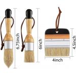 4.5in Stencil Chalk Paint Brush Set 3Pcs