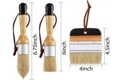 China 4.5in Stencil Chalk Paint Brush Set 3Pcs supplier