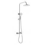 Chrome Finished Exposed Shower Column Tub Brass Rainfall Shower Column for sale