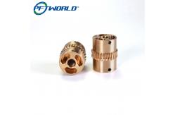 China Custom Precision CNC Machining Milling Turning Brass Bronze Parts Worm Gear supplier