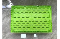 China Foldable Mesh Wall Turnover Plastic Storage Crates For Vegetable Fruits supplier
