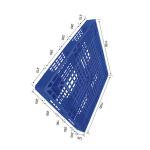 1200Kg Dynamic Warehouse Plastic Pallet Blue HDPE Versatile Handling for sale