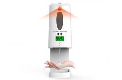 China Desk Stand Indoor Touchless Soap Dispenser With Temperature Sensor supplier