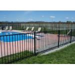 Powder Coated 1800x2500mm Tubular Steel Fence for sale