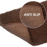 Bathroom 2.5cm Chenille Pet Mat Non Skid Backing Absorbent for sale