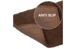 China Bathroom 2.5cm Chenille Pet Mat Non Skid Backing Absorbent supplier
