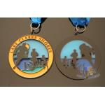 Translucent Enamel Conbine Soft Enamel Medals Black Nickle Plating for sale
