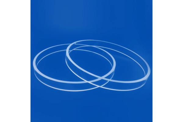 300mm Diameter Fused Silica Quartz Ring Large Size Transparent
