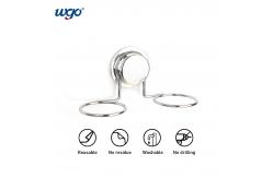 China Bathroom Toothbrush Holder Cup Set , Kitchen Hanging Stainless Steel Cup Holder supplier