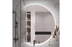 China Half Moon Frameless Backlit Bathroom Mirror Smart Led Light Wall supplier