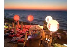 China 800W 80000 Lumens Glow In The Dark Lighted Balloons Dimmable Waterproof supplier