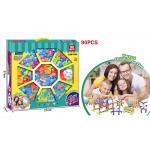 Non - Toxic Children 's Toy Building Sets / 90pcs Silicone Rubber Suction Cups Building Blocks For Kids for sale
