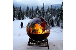 China Outdoor Fire Pit Sphere Steel Fire Pit 6mm Thickness Customized supplier