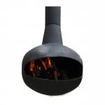 Carbon Iron Construction Wood Burning Fire Pit With Assembly Required Hanging Fireplace for sale
