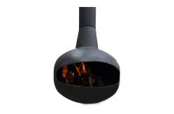 China Carbon Iron Construction Wood Burning Fire Pit With Assembly Required Hanging Fireplace supplier