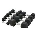 China Hex Rubber Coated Dumbbells manufacturer
