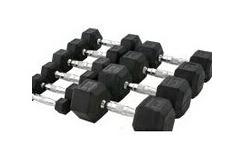 China Hex Rubber Coated Dumbbells supplier