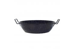 China 40cm Enamel Nonstick Paella Pan For Culinary Experts And Catering Businesses supplier