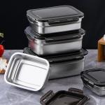 304 Ss Metal Freezer Storage Containers 350ml Steel Freezer Containers