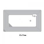 85.5*54mm HF RFID Inlay PET Material 13.56MHZ Frequency Etched Antenna for sale