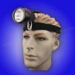 Cordless 4.2V LED Industrial Miners Cap Lamp Long Life KL2.5LM With 90 Degree for sale
