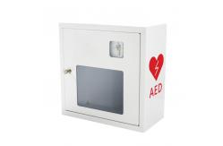 China Lockable AED Cabinet / AED Wall Box 370x370x170mm With Emergency Key supplier