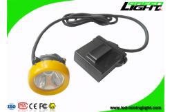 China Anti Explosive Led Miners Cap Lamp 10000lux Brightness With Low Power Warning Function supplier