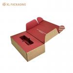Kraft Inner Gift Shipping Box Clothing Tea Corrugated Mailer Boxes With Paper Tray Hold for sale