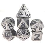 Dice Set For DND or RPG Dice Set Hand Carved Light weight Luxury Metal for sale