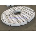 Stainless Steel Grids Enforced PTFE Mesh Pad Demister , Wire Mesh Pad 1888 Mm for sale
