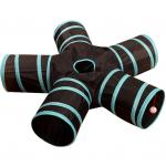 5 Way Cat Tunnel Tube Extensible Collapsible With Balls And Bells for sale