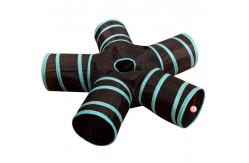 China 5 Way Cat Tunnel Tube Extensible Collapsible With Balls And Bells supplier