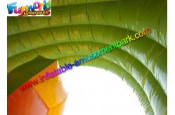 China Kids Commercial Inflatable Slide , Jungle Tree Inflatable Cartoon Dry Slides supplier